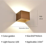 Applique Murale Led Contemporaine D’ambiance Chic. Marron 10Cm / Feu Tricolore Applique Chambre