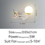 Applique Murale Led Cosmique Design Minimaliste B Blanc D33X21Cm 5W / 3 Couleurs Sans