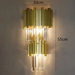 Applique Murale Led Cristal Doré Élégant Chic. See Pic 3 Chambre