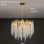 Applique Murale Led Cristalline Élégante Fleurs. Diamètre 60 Cm / Blanc Chaud (2700-3500K) Chambre