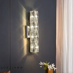 Applique Murale Led Cristalline Luxueuse Élégante Chambre