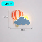 Applique Murale Led Décorative Chambre Enfantine. Type A / Télécommande C.a. 220 V-240 V