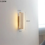 Applique Murale Led Design Bois Chic Élégante 8W 22Cm / Blanc Chaud (2700-3500K) Chambre