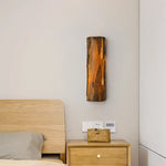 Applique Murale Led Design Bois Naturel Élégant Chambre