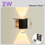 Applique Murale Led Design Élégant Contemporain. Black 2W / 6Pcs Package China | Cool