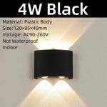 Applique Murale Led Design Élégant Contemporain. Black 4W / 1Pcs Package China | Cool