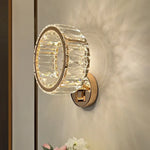 Applique Murale Led Design Élégant Cristal Chambre