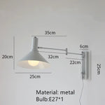 Applique Murale Led Design Élégant Lecture Blanc-Avec Prise / Blanc Chaud (2700-3500K) Applique