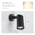 Applique Murale Led Design Élégant Pivotant D-Noir / Lumière Chaude 3000K Chambre