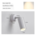 Applique Murale Led Design Élégant Pivotant Un Blanc / Lumière Chaude 3000K Chambre