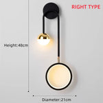 Applique Murale Led Design Élégant Scandinave Type Correct / Blanc Chaud (2700-3500K) Chambre