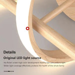 Applique Murale Led Design Épuré Bois. Chambre