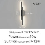 Applique Murale Led Design Épuré Élégant Chambre