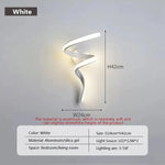 Applique Murale Led Design Épuré Élégant. Lwl033-B-Blanc24Cm / Blanc Froid (Pas De Rc) Chambre