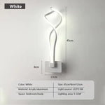 Applique Murale Led Design Épuré Élégant. Lwl033-D-Blanc / Blanc Froid (Pas De Rc) Chambre