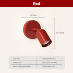Applique Murale Led Design Épuré Élégant Lwl153 Rouge / Pas D’ampoule Chambre