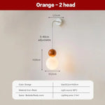 Applique Murale Led Design Gourmand Élégant Lwl154 Orange 2H / Blanc Froid Chambre