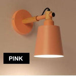 Applique Murale Led Design Industriel Scandinave Rose Chambre