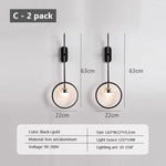 Applique Murale Led Design Lumineux Contemporain C 2Pack / Blanc Tricolore-No Rc Chambre