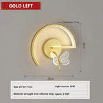 Applique Murale Led Design Lumineux Papillon. Gold Left / Cool White Chambre