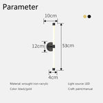 Applique Murale Led Design Minimaliste Élégant Chambre