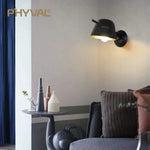 Applique Murale Led Design Moderne Noir. Chambre