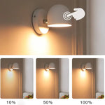 Applique Murale Led Design Moderne Tactile Élégant Chambre