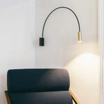 Applique Murale Led Dorée Minimaliste Chic. Chambre