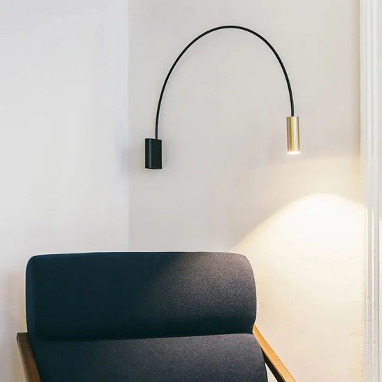 Applique Murale Led Dorée Minimaliste Chic. Chambre