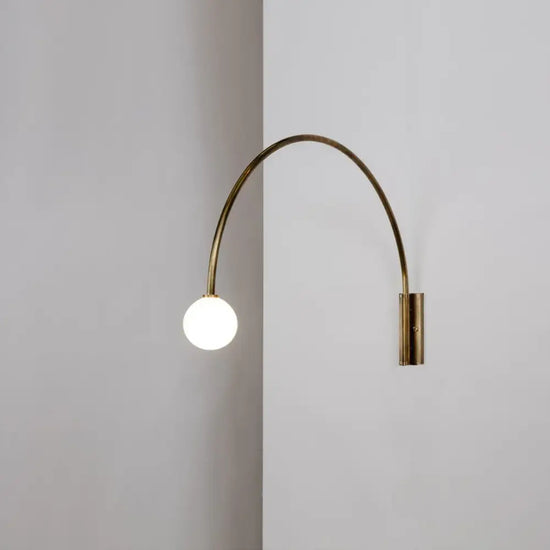 Applique Murale Led Dorée Minimaliste Chic. Chambre
