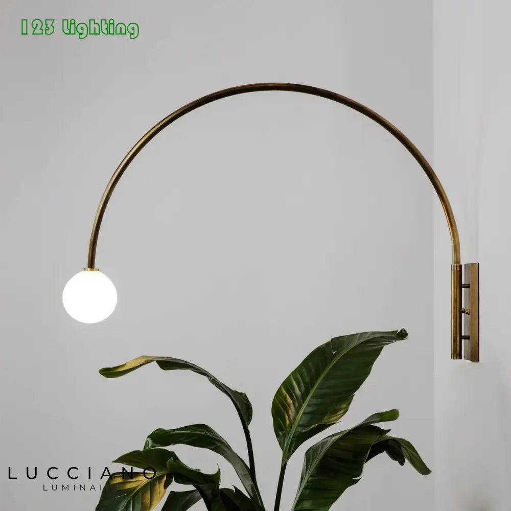 Applique Murale Led Dorée Minimaliste Chic. Chambre