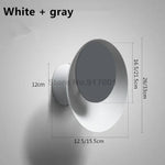 Applique Murale Led Élégante Design Contemporain Blanc Gris / Chaud (2700-3500K) Grand Chambre