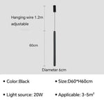 Applique Murale Led Élégante Design Contemporain Type C Noir / Blanc Froid Chambre