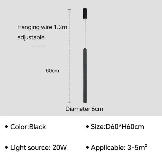 Applique Murale Led Élégante Design Contemporain Type C Noir / Blanc Froid Chambre