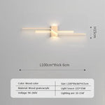 Applique Murale Led Élégante Design Minimaliste Couleur B-Bois / Blanc Chaud Applique Chambre