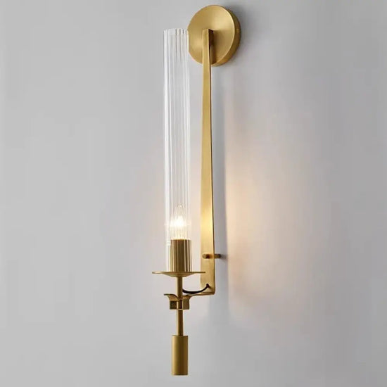 Applique Murale Led Élégante Design Minimaliste Or / Sans Ampoule Chambre