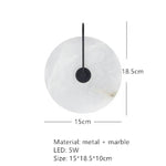 Applique Murale Led Élégante Et Minimaliste C-Noir-15Cm / Blanc Chaud (2700-3500K) Chambre