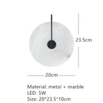 Applique Murale Led Élégante Et Minimaliste C-Noir-20Cm / Blanc Chaud (2700-3500K) Chambre