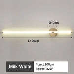 Applique Murale Led Élégante Et Moderne. L100Cm 32W / Blanc Chaud Chambre