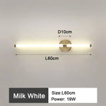 Applique Murale Led Élégante Et Moderne. L60Cm 19W / Blanc Chaud Chambre