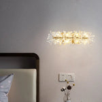 Applique Murale Led Élégante Fixation Dorée Applique Chambre