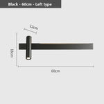Applique Murale Led Élégante Minimaliste Design. L40Cm - Noir Gauche 1 / 3 Couleurs Modifiables