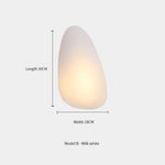 Applique Murale Led En Verre Élégant Scandinave Lumineux. B-Lait Blanc Chambre