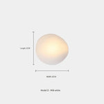 Applique Murale Led En Verre Élégant Scandinave Lumineux. D-Lait Blanc Chambre