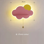 Applique Murale Led Enfants Design Moderne. B-Rose / Blanc Chaud Chambre