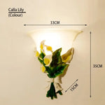 Applique Murale Led Épurée Design Romantique Calla Lily (Couleur) Chambre