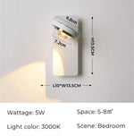 Applique Murale Led Épurée Minimaliste Design Chambre