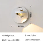 Applique Murale Led Épurée Minimaliste Design Chambre