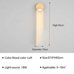 Applique Murale Led Épurée Tendance Chic Couleur Bois L / Blanc Chaud Applique Chambre