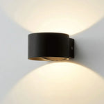 Applique Murale Led Étanche Design Rond Waterproof Noir Chambre